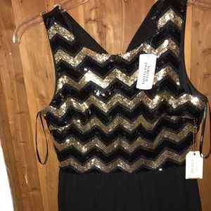 Black and gold Forever 21 dress